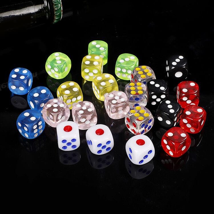 SKU: YORKN15606 6pcs Dice Set Packed With Pouches For Bar