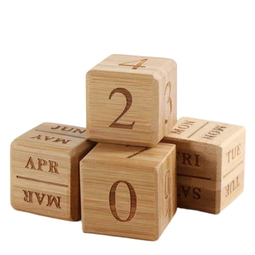 SKU: YORKN37270  Bamboo Cube Calendars